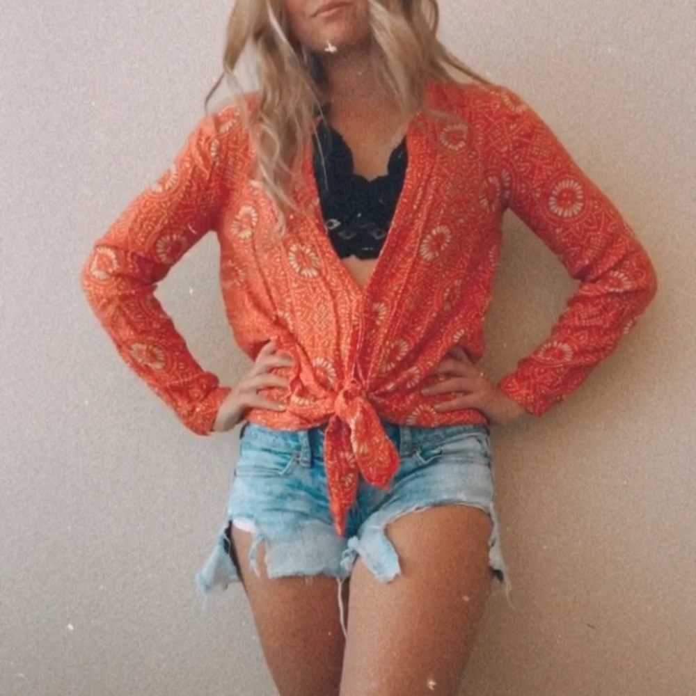 Boho Lucky brand long sleeve shirt